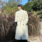 Double Breasted Temperament Woolen Coat