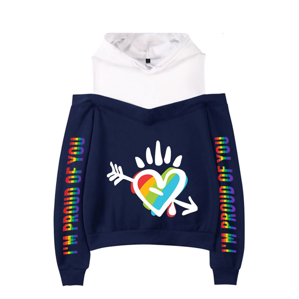 Off-the-Shoulder Hoodie for Women - Stylish and Trendy | Streetwear