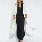 Fashionable Solid Color Long Sleeve Trench Coat