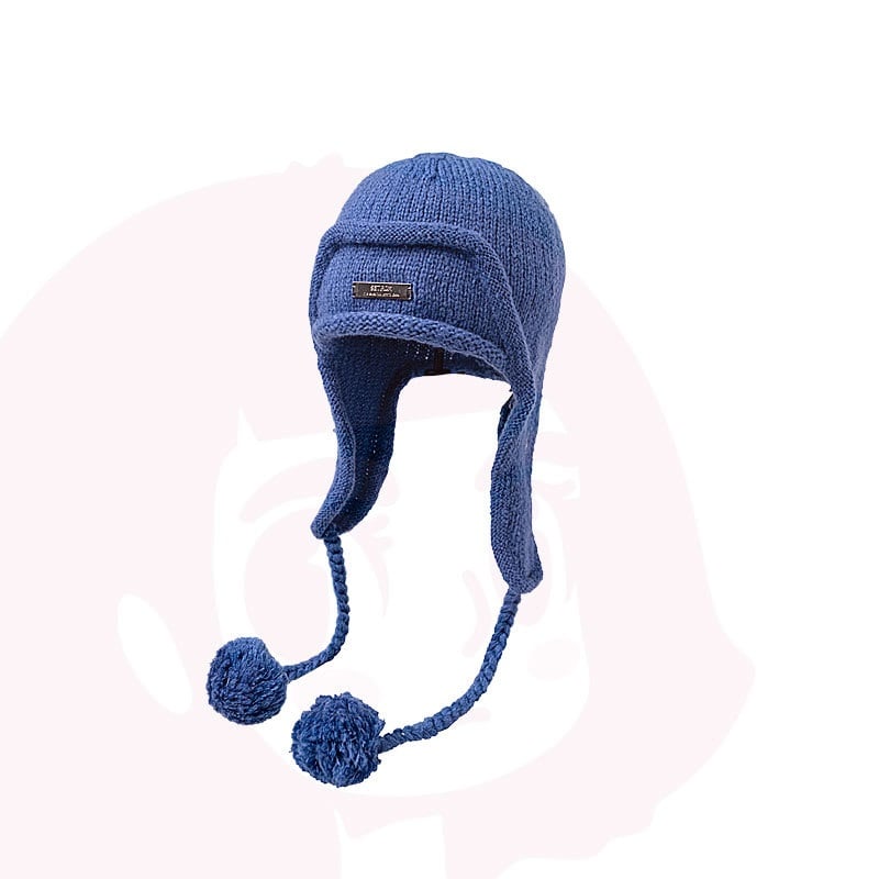 Knitted Wool Hat for Women's Autumn and Winter Wear | Embroidered Cap