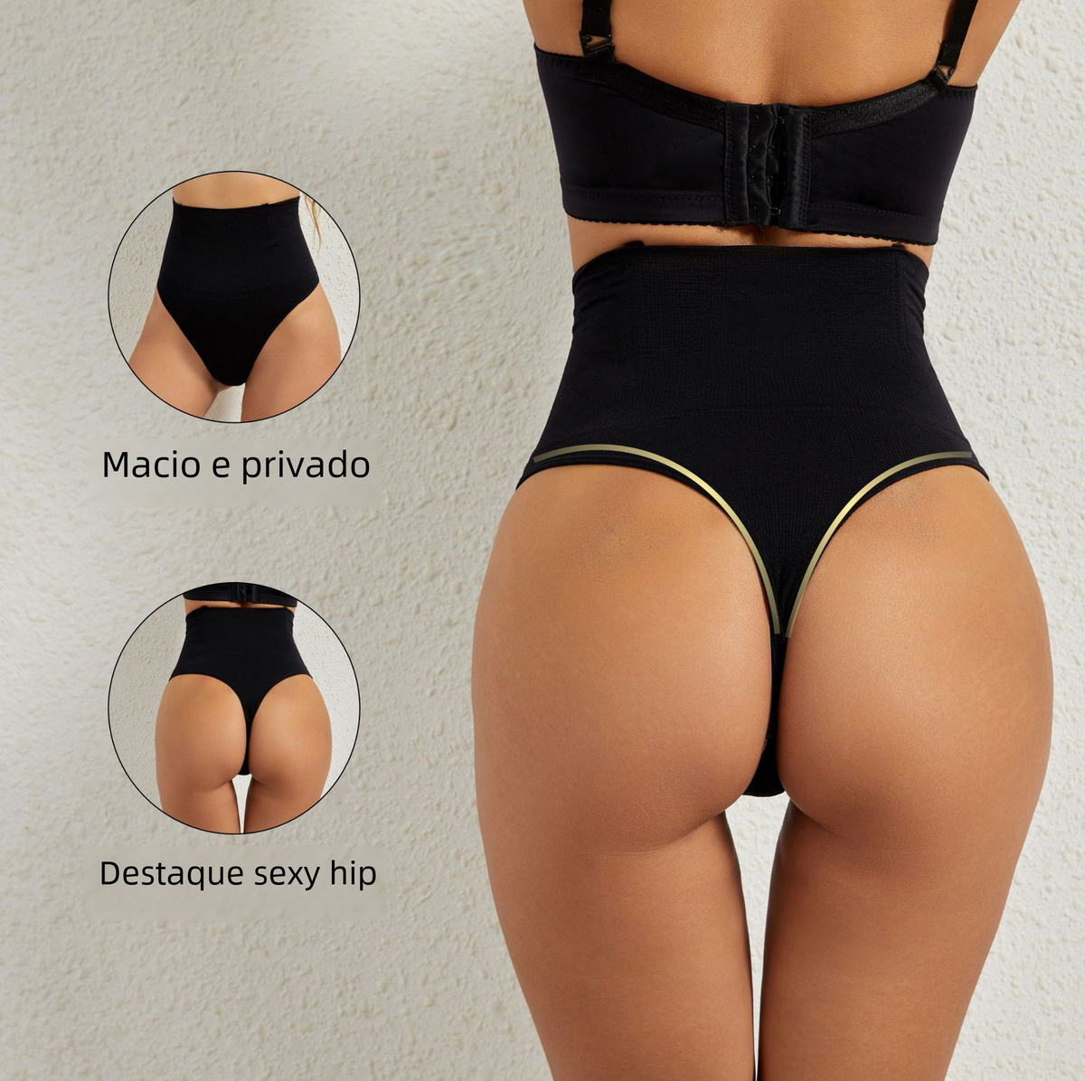 High Waist Shaping Butt Lift Thong Underwear