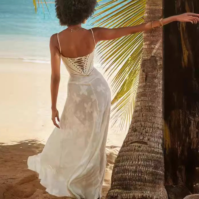 2024 Summer Fashion Strapless Evening Dress for Women
