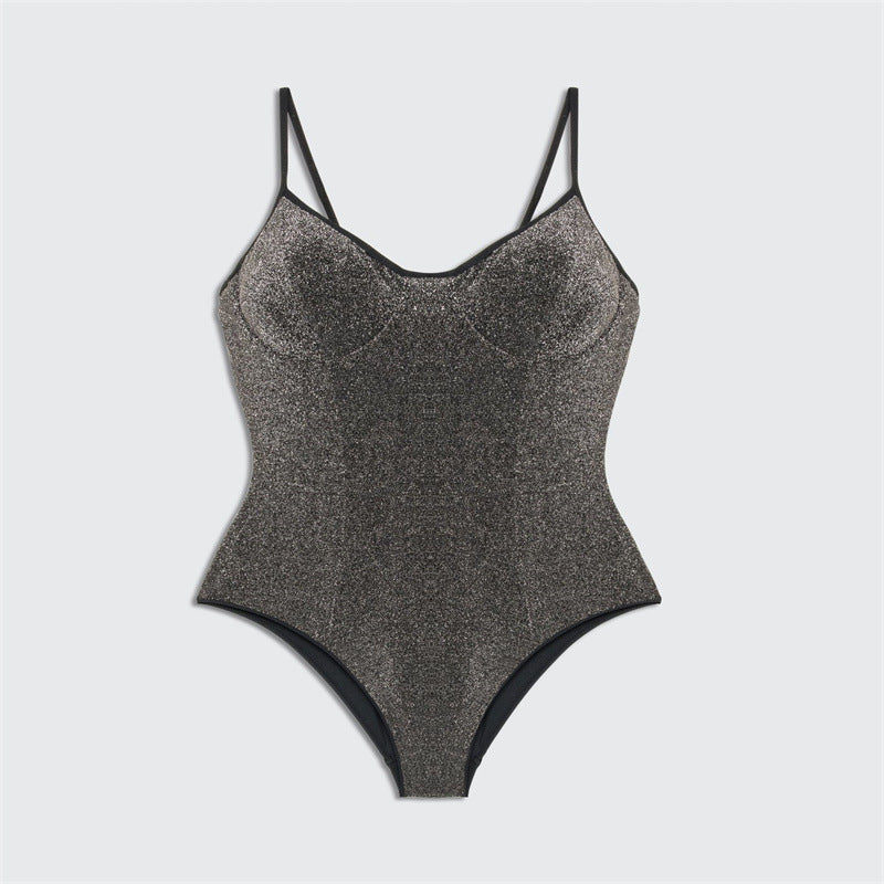 New Women's One-Piece Swimsuit with Backless Design