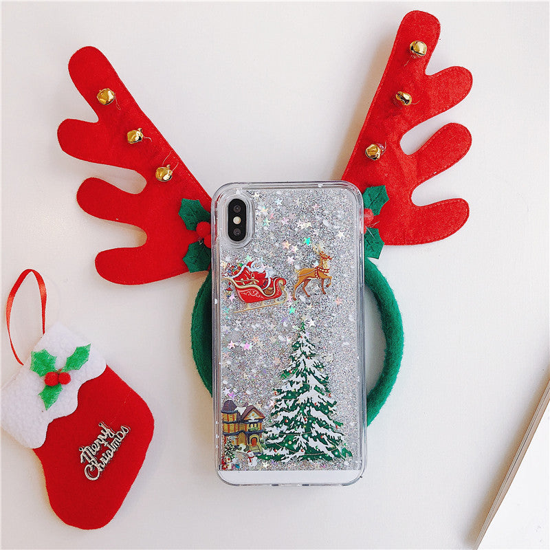 Santa Claus Christmas Tree Phone Case for iPhone & Samsung | Protective Cover