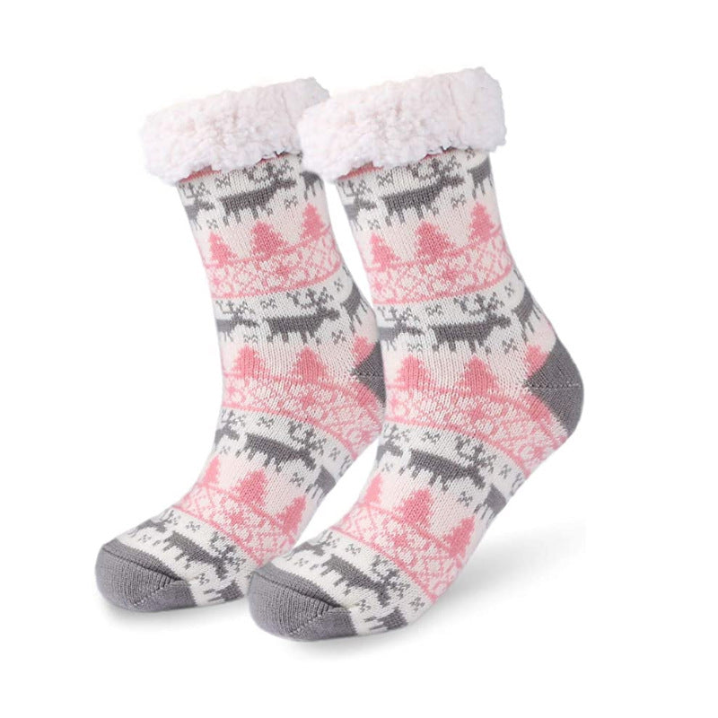 Christmas Floor Socks for Adults - Non-Slip Slippers