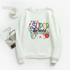 Nurse Heart Print Hoodie for Women - Fashionable Autumn/Winter | Streetwear