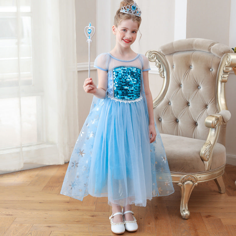 Frozen Princess Dress for Kids - Christmas Performance Outfit