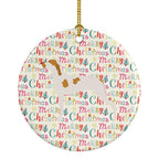 Ariege Pointer Merry Christmas Ceramic Ornament