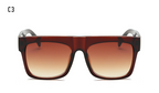 Flat-Top Oversized Sunglasses