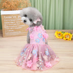 Pet Cotton Lace Sling Dress