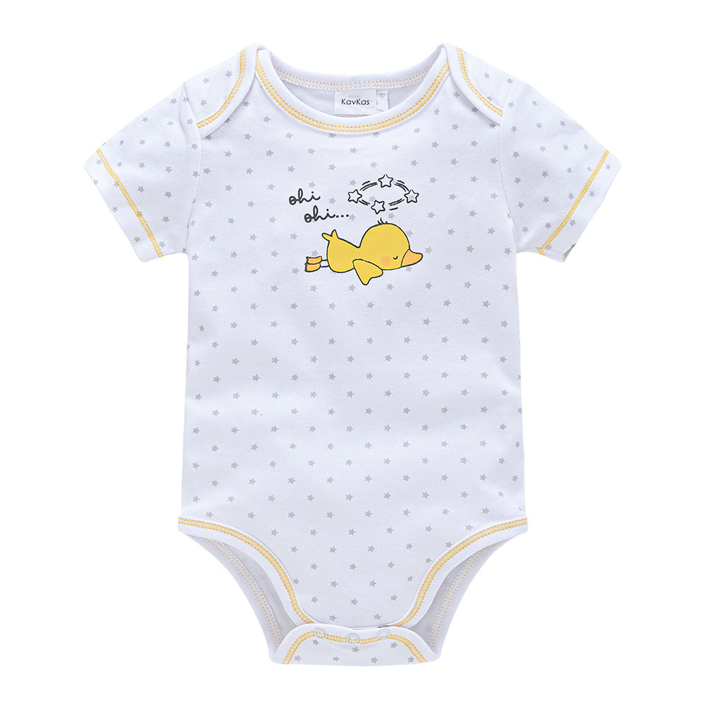 Baby Summer Short Sleeve Romper & Long Sleeve Bodysuit
