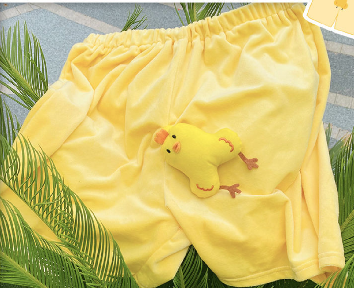 Glow-in-the-Dark Chick Shorts for Girls and Couples
