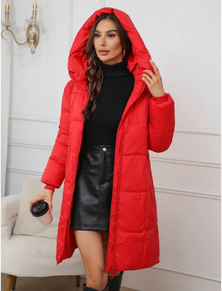 Women’s Hooded Mid-Length Padded Coat