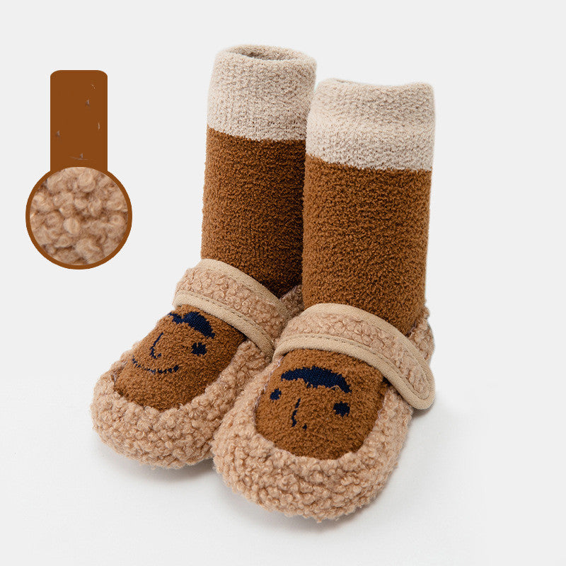 Super Thick Fleece Leather Socks for Babies and Toddlers