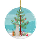 Singapura Cat Christmas Ceramic Ornament