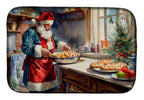 Cookies with Santa Claus Babbo Natale Dish Drying Mat