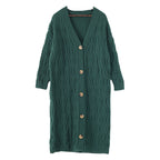 Thick Knitted Mid-Length Twist Sweater for Women