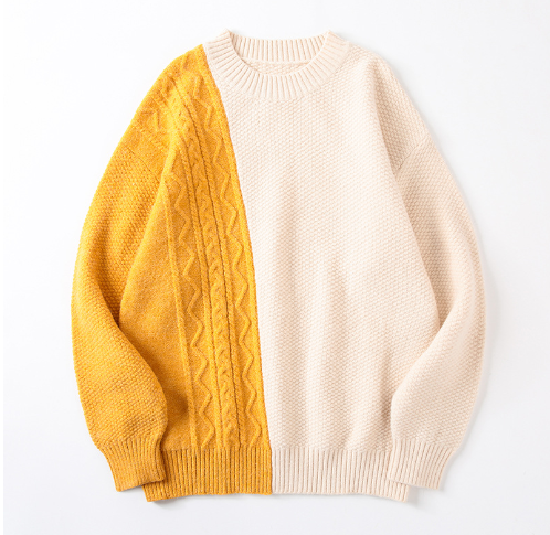 Couple's Loose Stitching Pullover Sweater | Streetwear