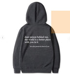 Dear Person Behind Me, Hoodie | Streetwear