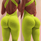 Fashionable Women's Backless Yoga Bodysuit in 8 Colors