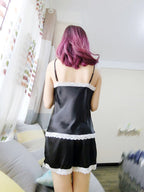 Lace and Satin Lingerie Cami Sleepwear Set