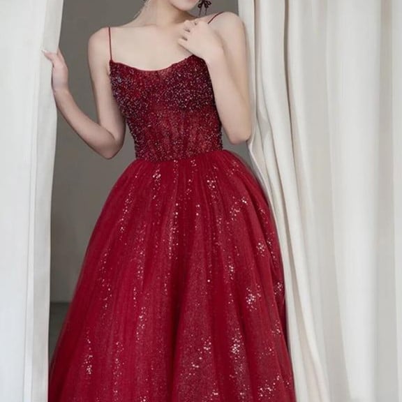 High-End Bride Camisole Toast Dress for Weddings