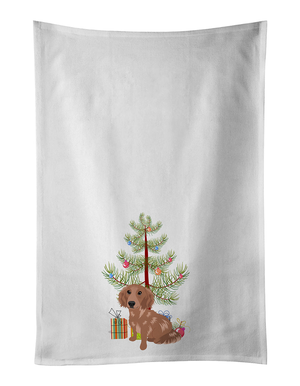 Dachshund Red #2 Christmas Kitchen Towel Set of 2