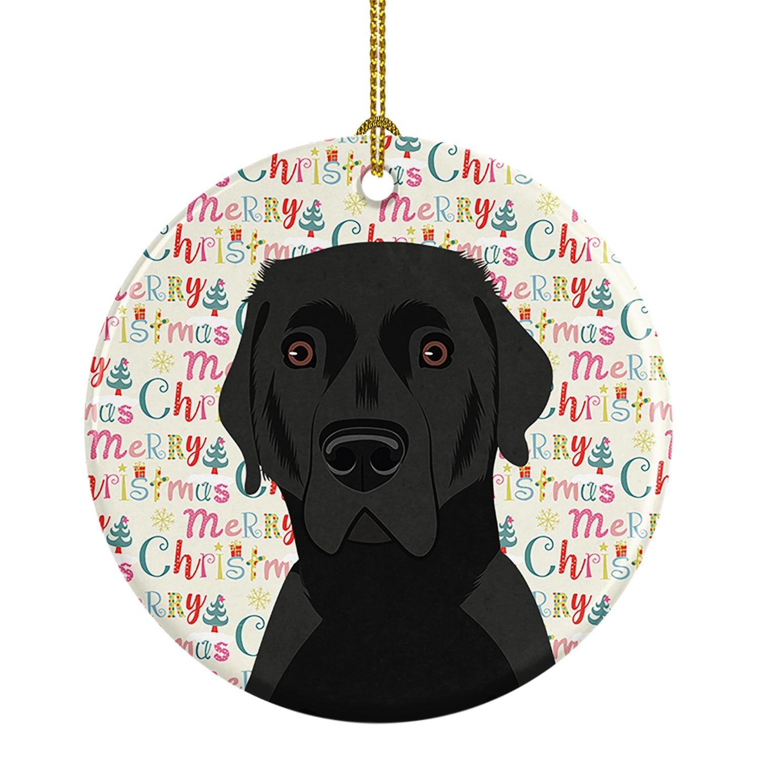 Labrador Retriever Black #2 Christmas Ceramic Ornament