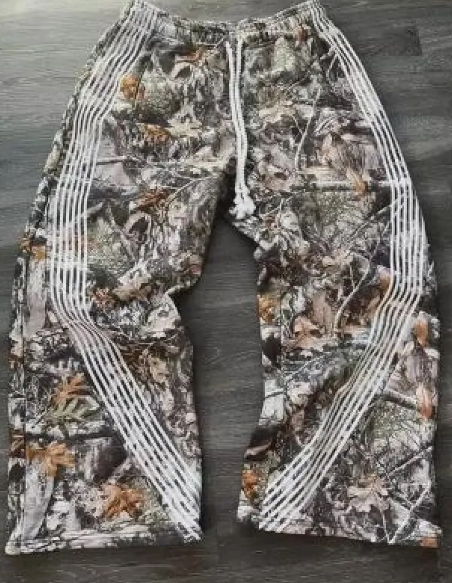 Striped Fleece Lined Pants