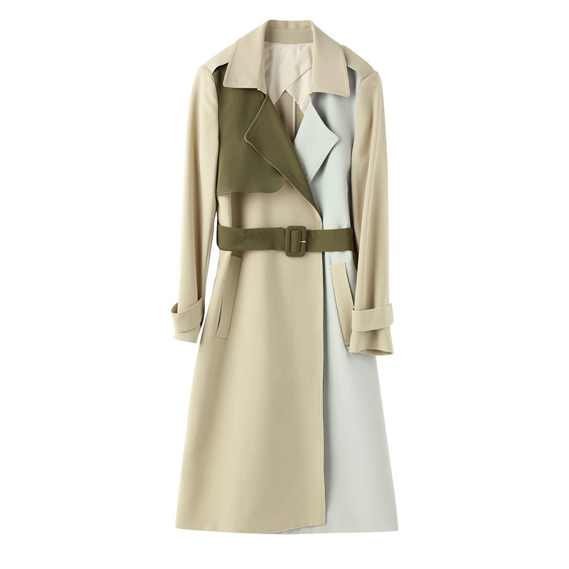 Contrast Stitching Lapel Jacket for Unique Style