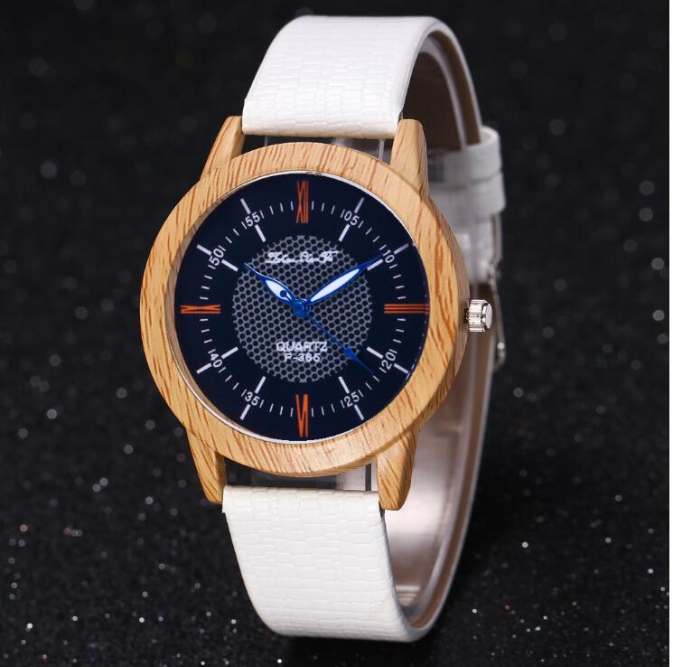 Men's Christmas Gift: Creative Leather Wood Watch