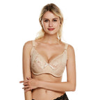 DE Cup Lace Bra Underwear Set