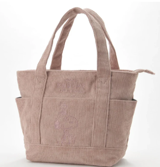 Snoopy Tote Bag - Cute Corduroy Autumn/Winter (One Piece) | Organic Cotton