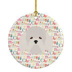 Coton de Tulear Merry Christmas Ceramic Ornament