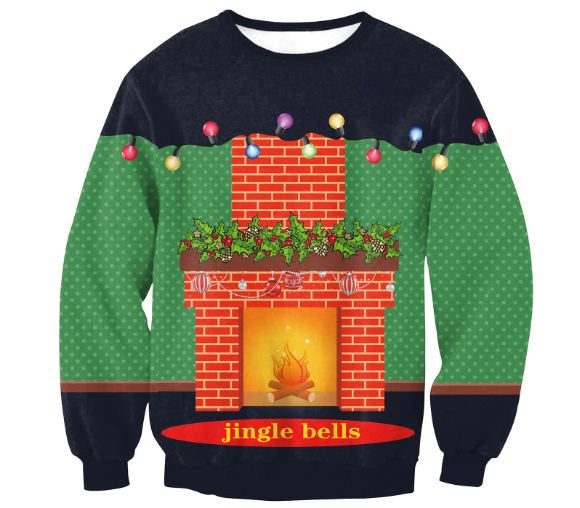 Women's Santa Claus Elk Long Sleeve Sweatshirt | Streetwear