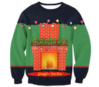 Women's Santa Claus Elk Long Sleeve Sweatshirt | Streetwear