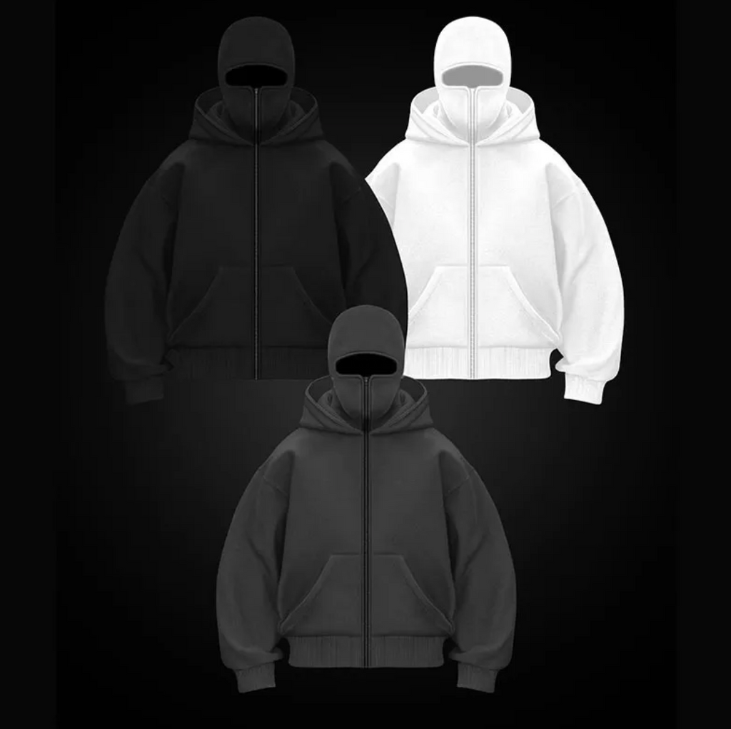 Fleece-Lined Double Hood Sweater