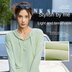 Quick-drying Nude UV Protection Sports Hoodie for Running | Streetwear