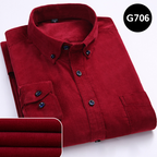 Cotton corduroy long sleeve shirt