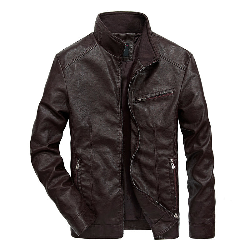 Men's Thin Leather Jacket - Spring & Autumn Style