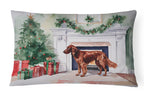 Irish Setter Christmas Throw Pillow