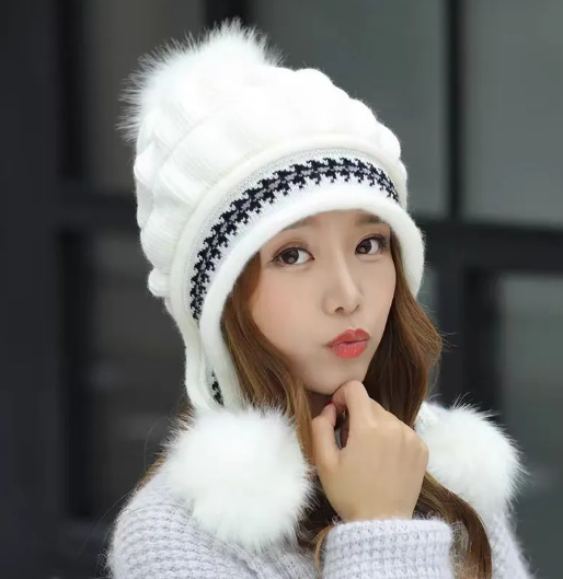 Cozy Fleece Ear Flap Beanie | Embroidered Cap