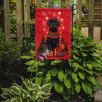 Black Russian Terrier Holiday Christmas Garden Flag
