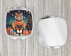 Tiger Christmas Compact Mirror