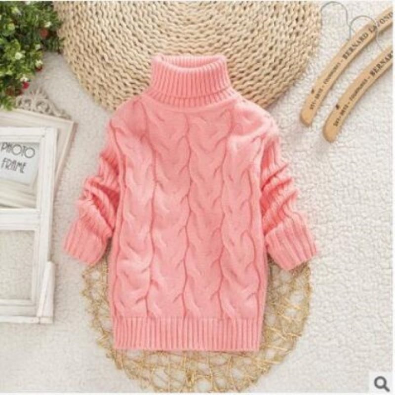 Warm High Neck Sweater for Baby and Children