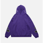 Harajuku Y2K Star Letters Hooded Zip-Up Sweatshirt | Streetwear