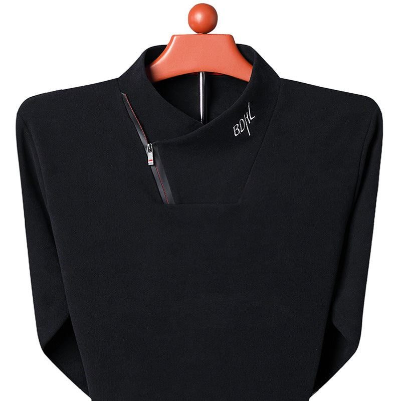 Men's Double-Sided Velvet Long Sleeve Sweater