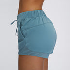 Women's High Waist Breathable Stretch Athletic Shorts