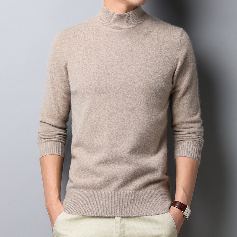 Thick Knit Half-High Collar Pullover Sweater | Streetwear