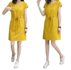 2018 Summer Korean Style V-Neck A-Line Dress